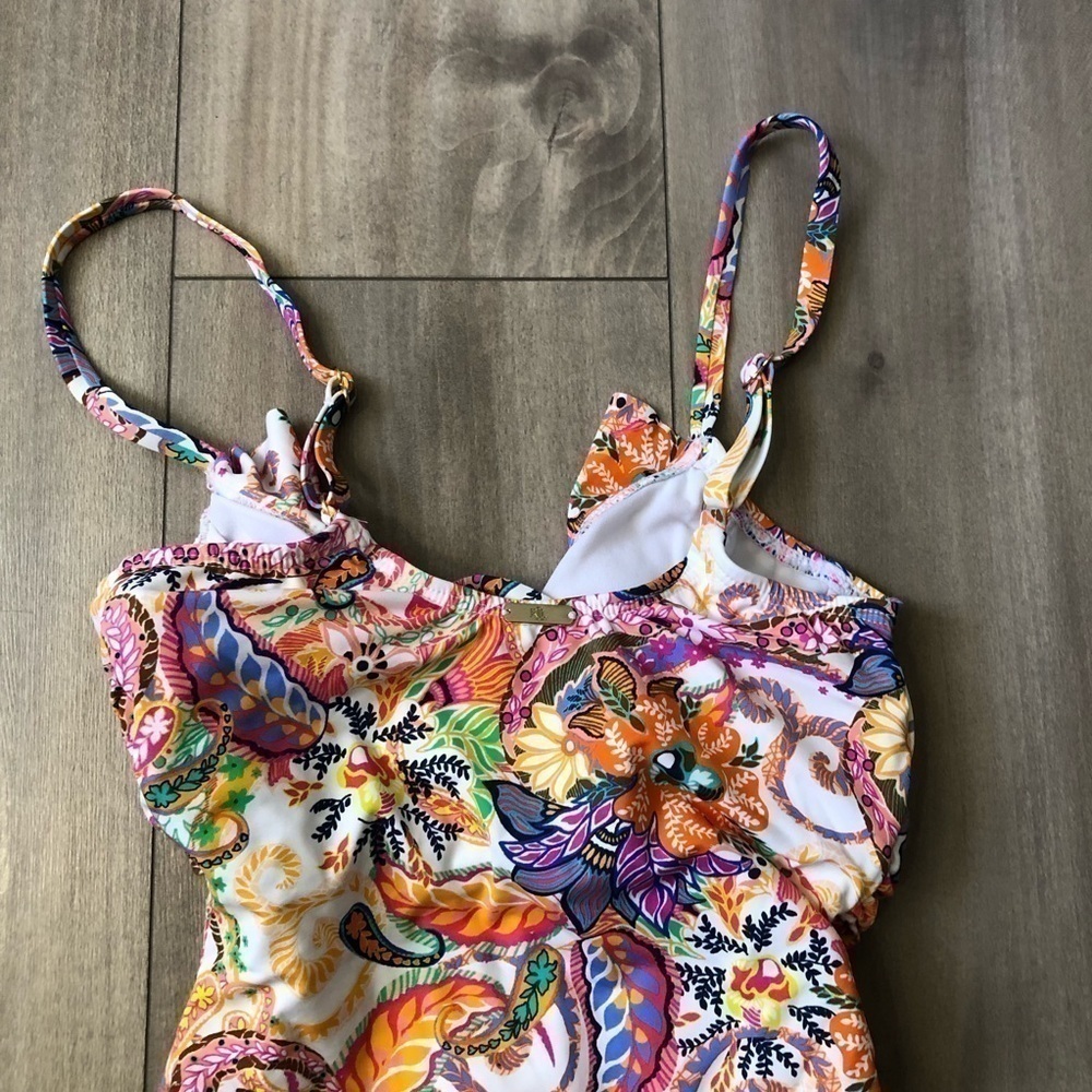 Lauren Ralph Lauren Paisley One Piece Underwire Swimsuit 4 - Picture 4 of 12